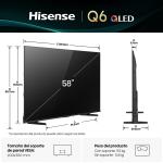 Hisense TELEVISOR SMART TV 58" QLED 4K UHD VIDAA Q6QV